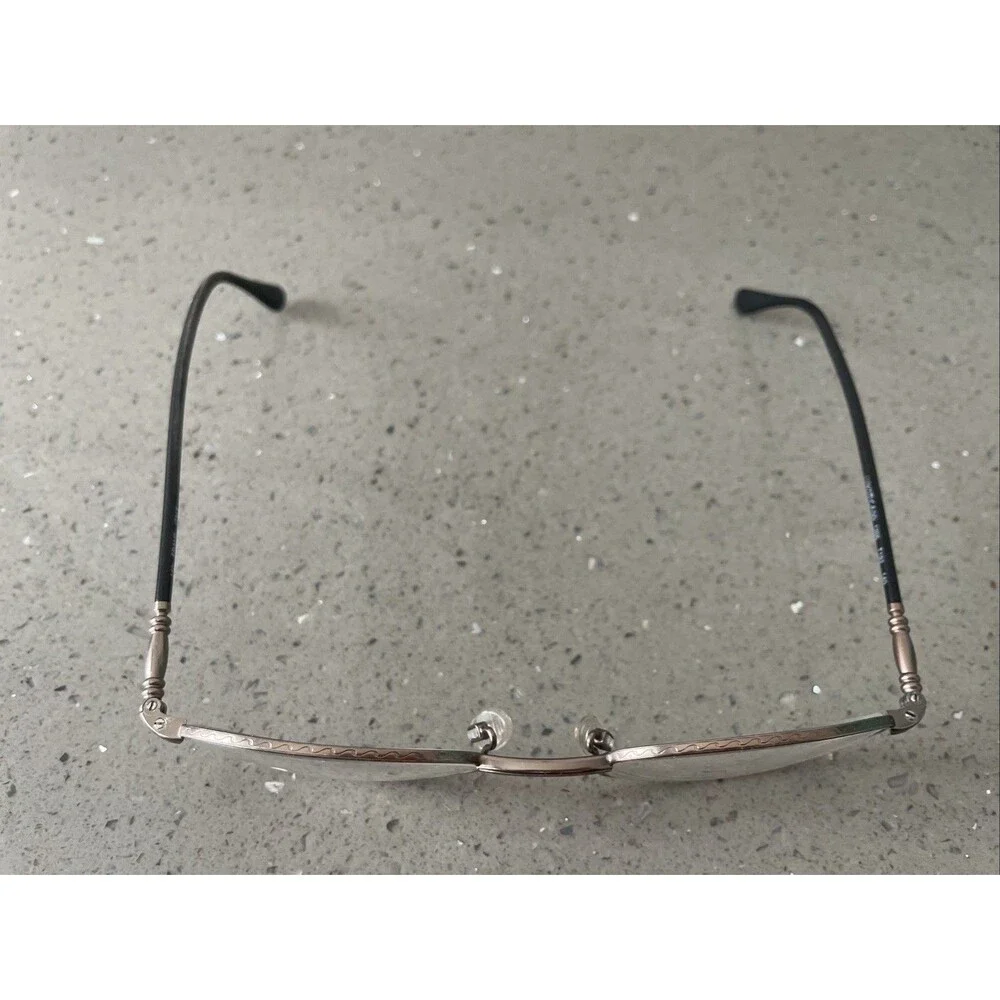 Luxottica Eyeglasses Frames ONLY 1266 T192 Full Rim 52-20-140 Italy round metal